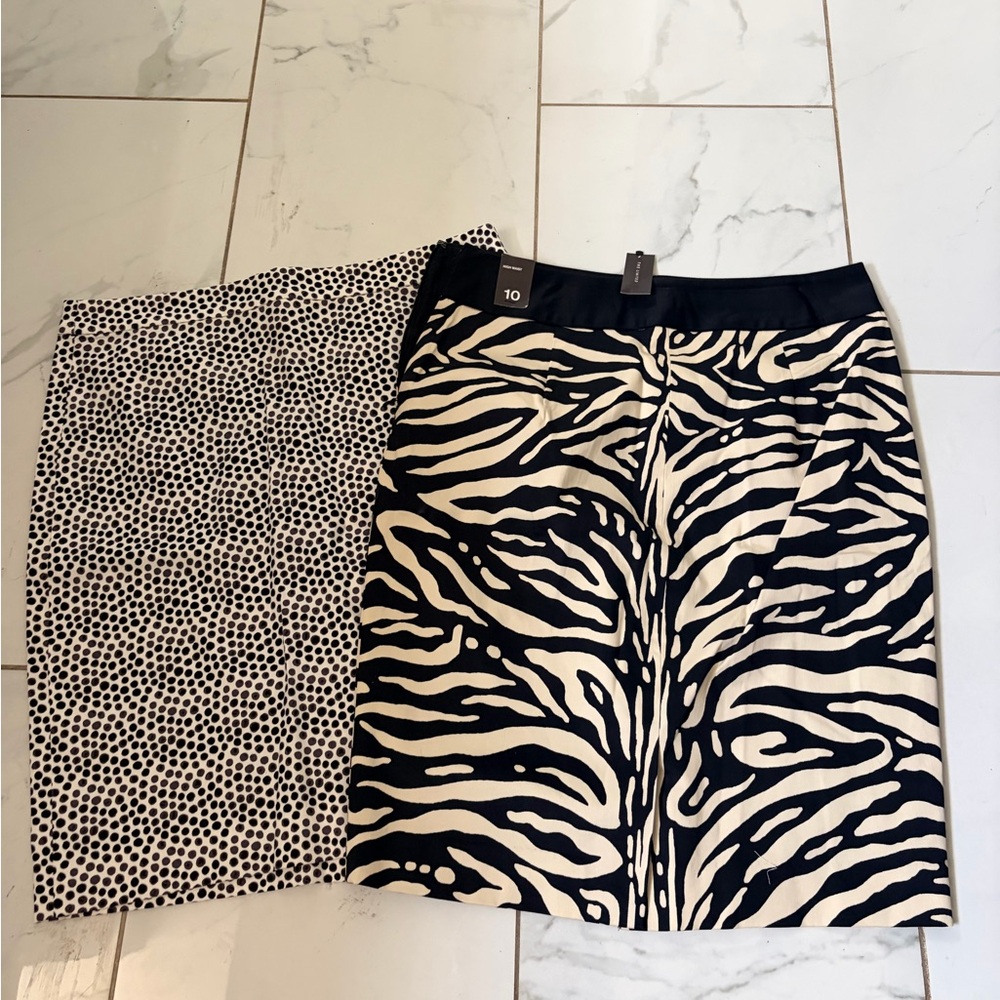 Career Skirt lotBlack and White Zebra Print Womens Skirt - Classic Animal Print